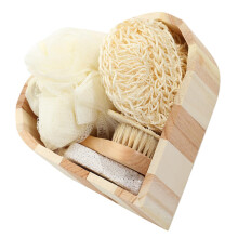 Body and Foot Scrubber Set with Long Handle for Effective Exfoliation and Dead Skin Removal