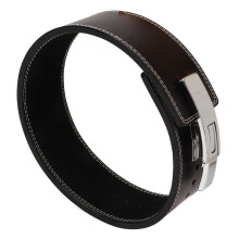 Sports Protective Leather Squat Belt for Bodybuilding Waist Support Black