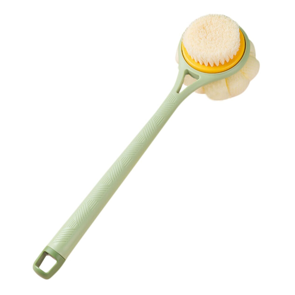 Back Scrubber with Ergonomic Long Handle DualSided Bath Brush for Gentle Skin Exfoliation