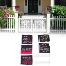 Frauenrechte Feministische Gartenfahne 21x14cm Abtreibungsgesetz Banner für den Außenbereich