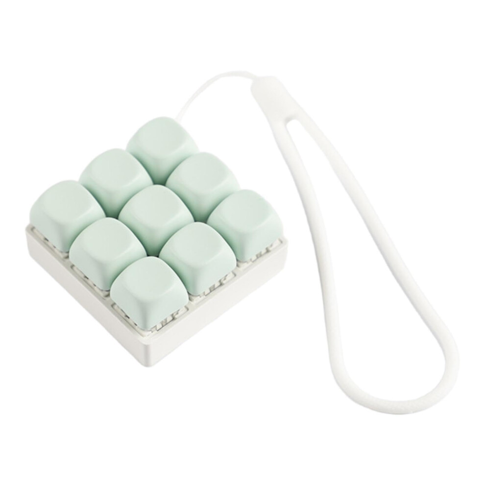 Mini Keyboard Fidget Keychain Toy With Crisp Tactile Feedback, Durable Stylish Phone Charm Green 9113335765030