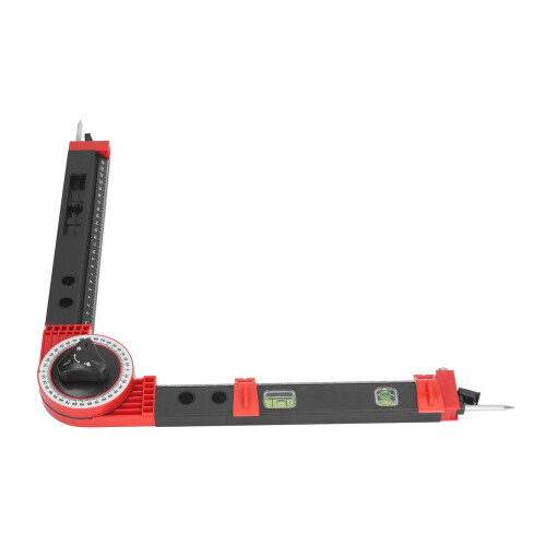 Inside Outside Angle Measurement Tool With Bubble Level, Adjustable Bevel Gauge Featuring Durable Rulers And LCD Display For Home Improvement Projects 2