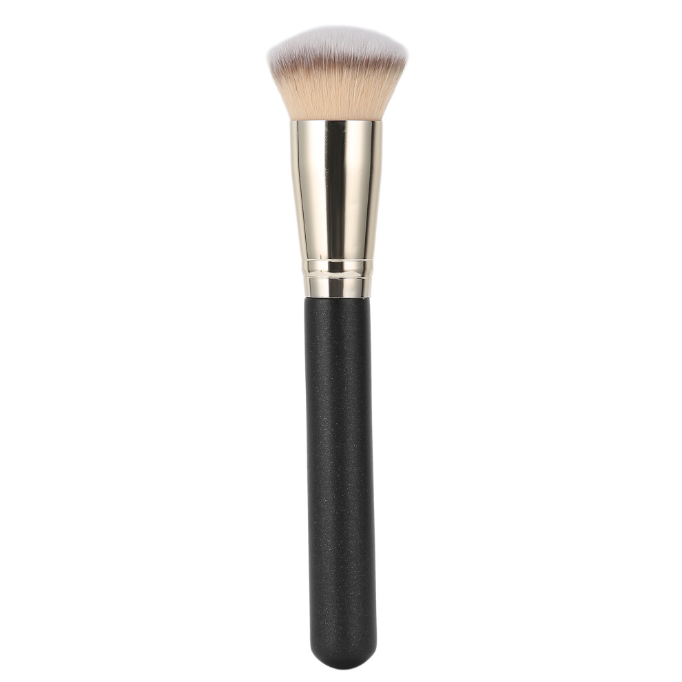No Shedding Durable Makeup Brush For Flawless Makeup, Vegan Foundation Brush With Premium Synthetic Fibers And Seamless Finish Angled Kabuki Design