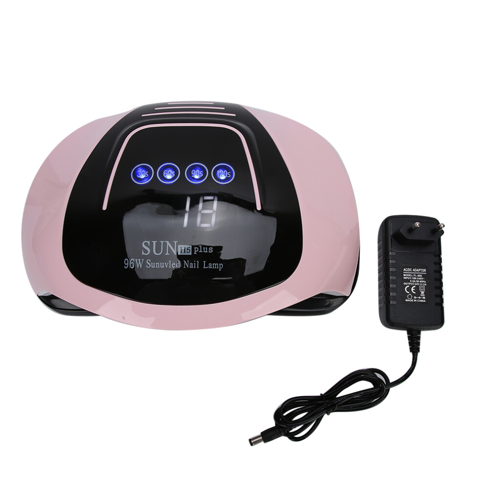 Light Uv Led Nail Lamp Fast Curing Nail Dryer With Dual Source Infrared Smart Sensor 4 Timers Digital Display Spacious Interior For Professional Nail