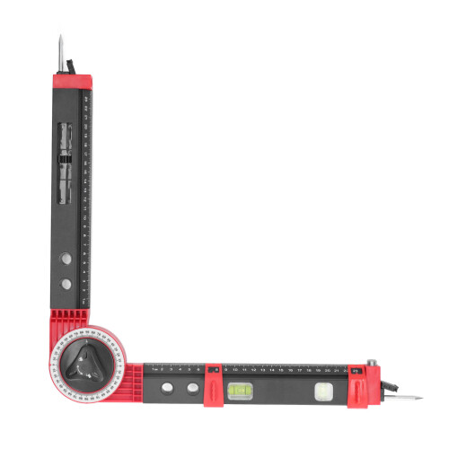 Inside Outside Angle Measurement Tool With Bubble Level, Adjustable Bevel Gauge Featuring Durable Rulers And LCD Display For Home Improvement Projects 1