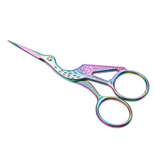 Elegant Crane Design Corrosion Resistant Stainless Steel Sharp Sewing Shears Lightweight Design Comfortable Grip Lovely Bird Appearance Ideal for
