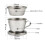 Durable Vietnamese Coffee Filter With Ergonomic Handle, Reusable Inox Phin Filter Using Traditional Drip Coffee Method, Heat Resistant And 2
