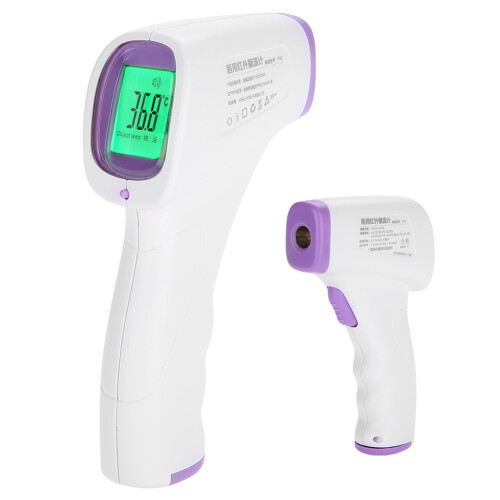 Infrared Forehead Thermometer Digital No Touch With Fever Alarm Accurate Reading Intelligent Temperature Detection Memory Function Auto Shutdown LCD 2