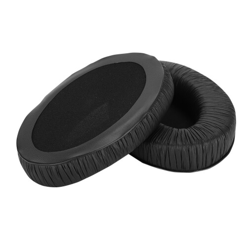 Almofadas de isolamento acústico compatíveis com Sennheiser, extra confortáveis, em couro de rã, algodão altamente elástico, duráveis e de 1