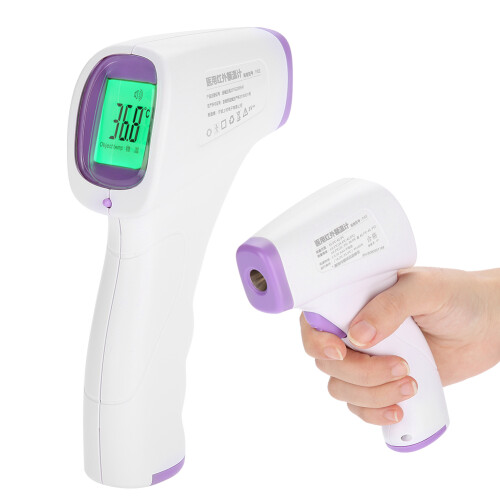 Infrared Forehead Thermometer Digital No Touch With Fever Alarm Accurate Reading Intelligent Temperature Detection Memory Function Auto Shutdown LCD 1