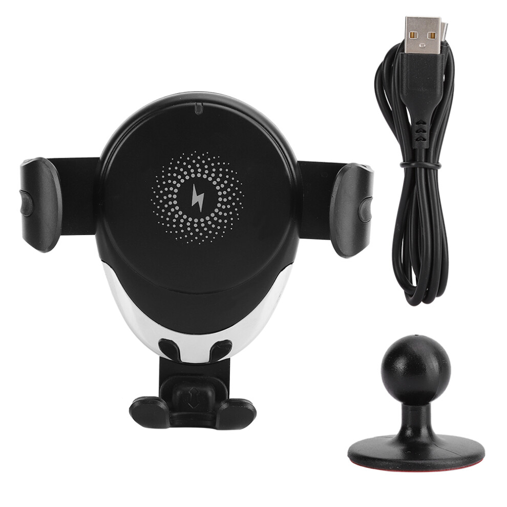 Smart Car Wireless Charging Mount Auto Clamping Arm With360degree Pivot Overheat And Overcharge Prevention Fast Qi Charging Device For Dashboard Or 9479868794276