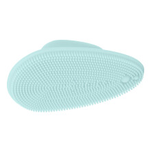 Modello spazzola per la pulizia in silicone portatile azzurro chiaro