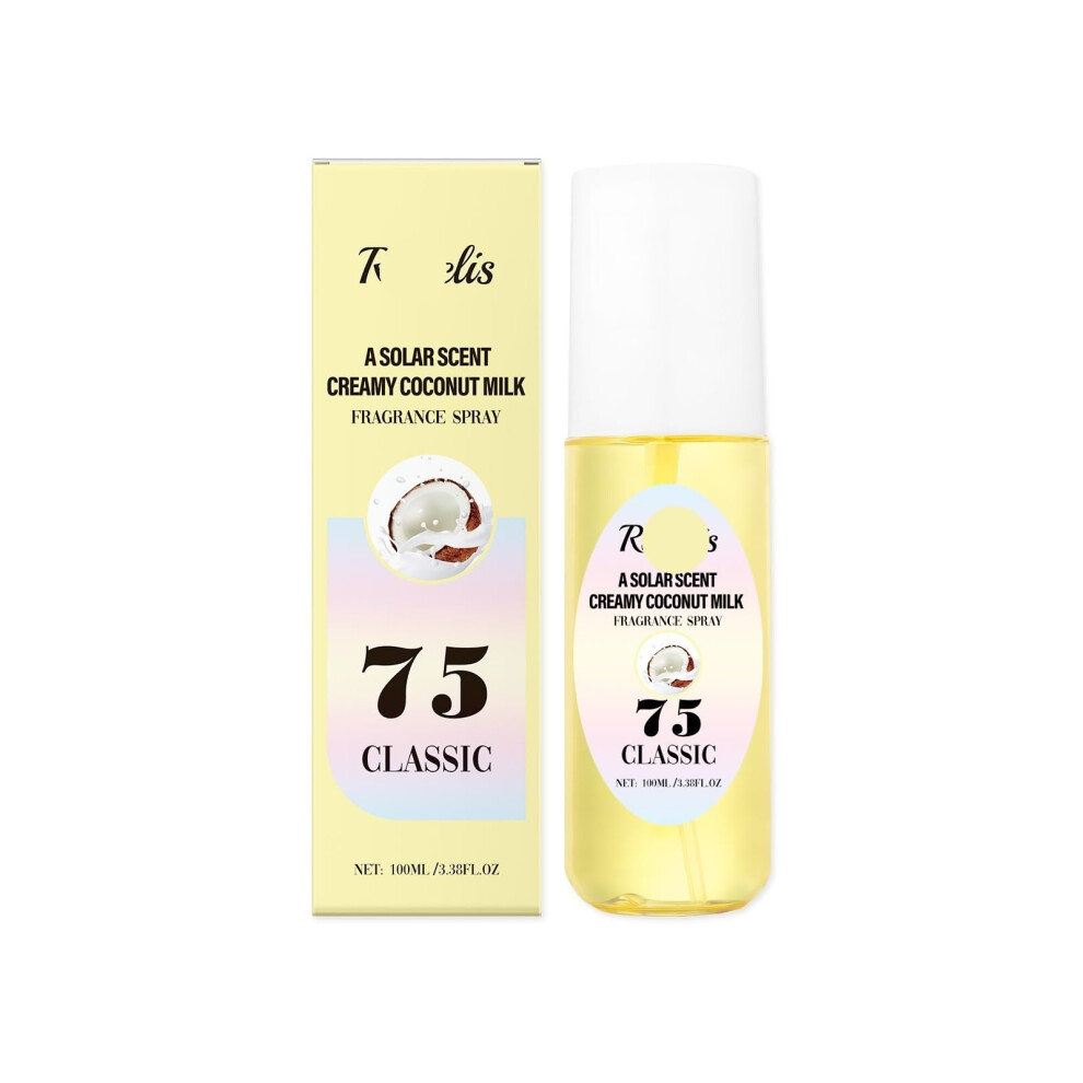 Light Coconut Milk Perfume Body Spray For Women, Longlasting Romantic Date Night Fragrance 2Pcs
