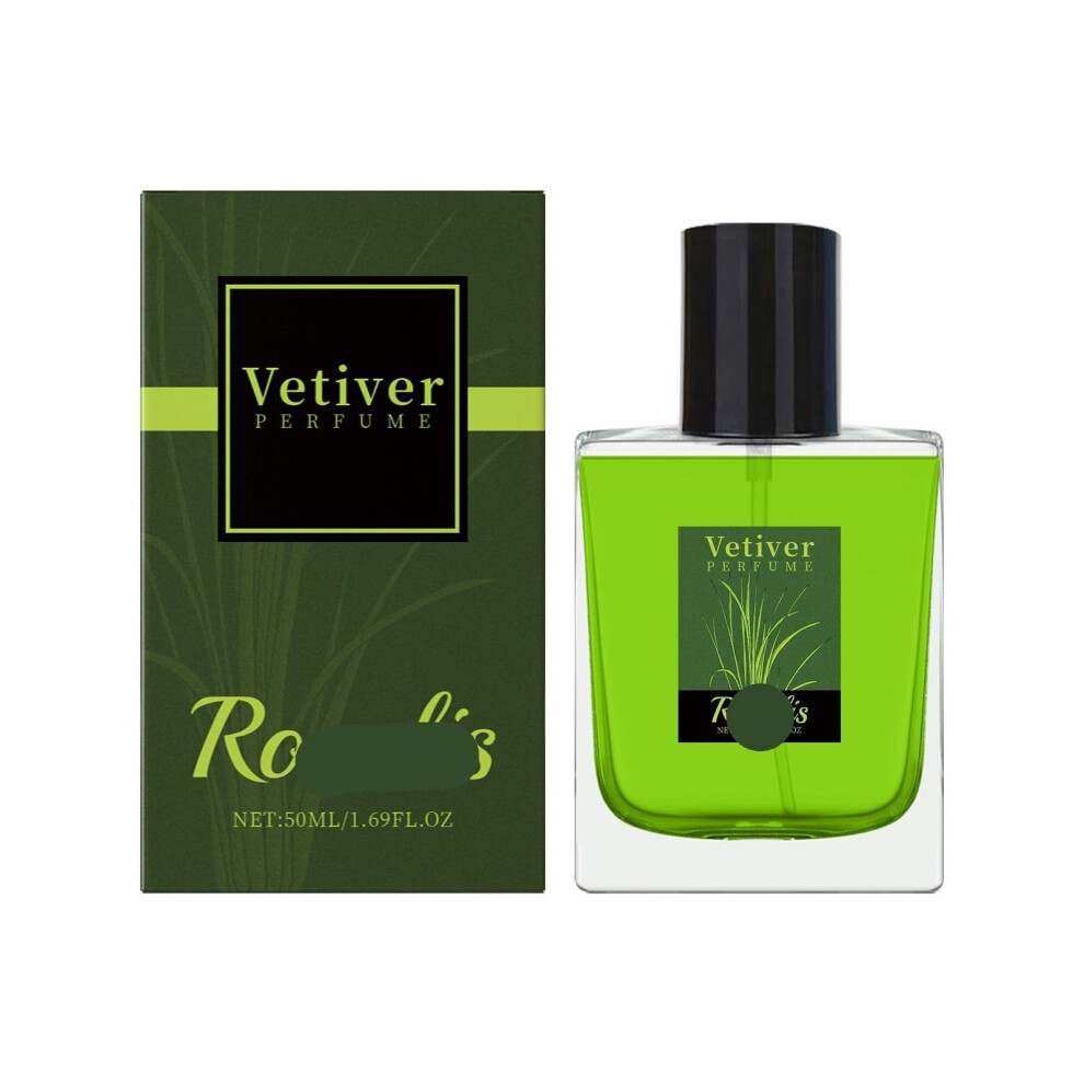 Vetiver Perfume with Elegant Woody Notes and Citrus Vanilla, Long Lasting Fresh Fragrance 3PCS