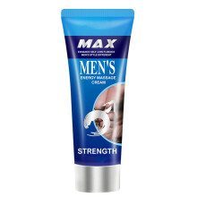 Men's Massage Cream with Ginseng for Circulation, Hydration and Strength, 50ml Sky Blue