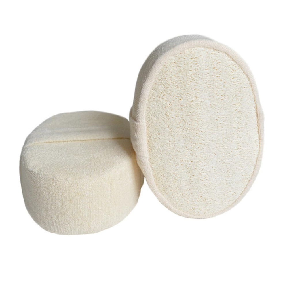 Exfoliating Bath Towel and Loofah Back Scrubber with Dual Grip Straps for Shower and Spa