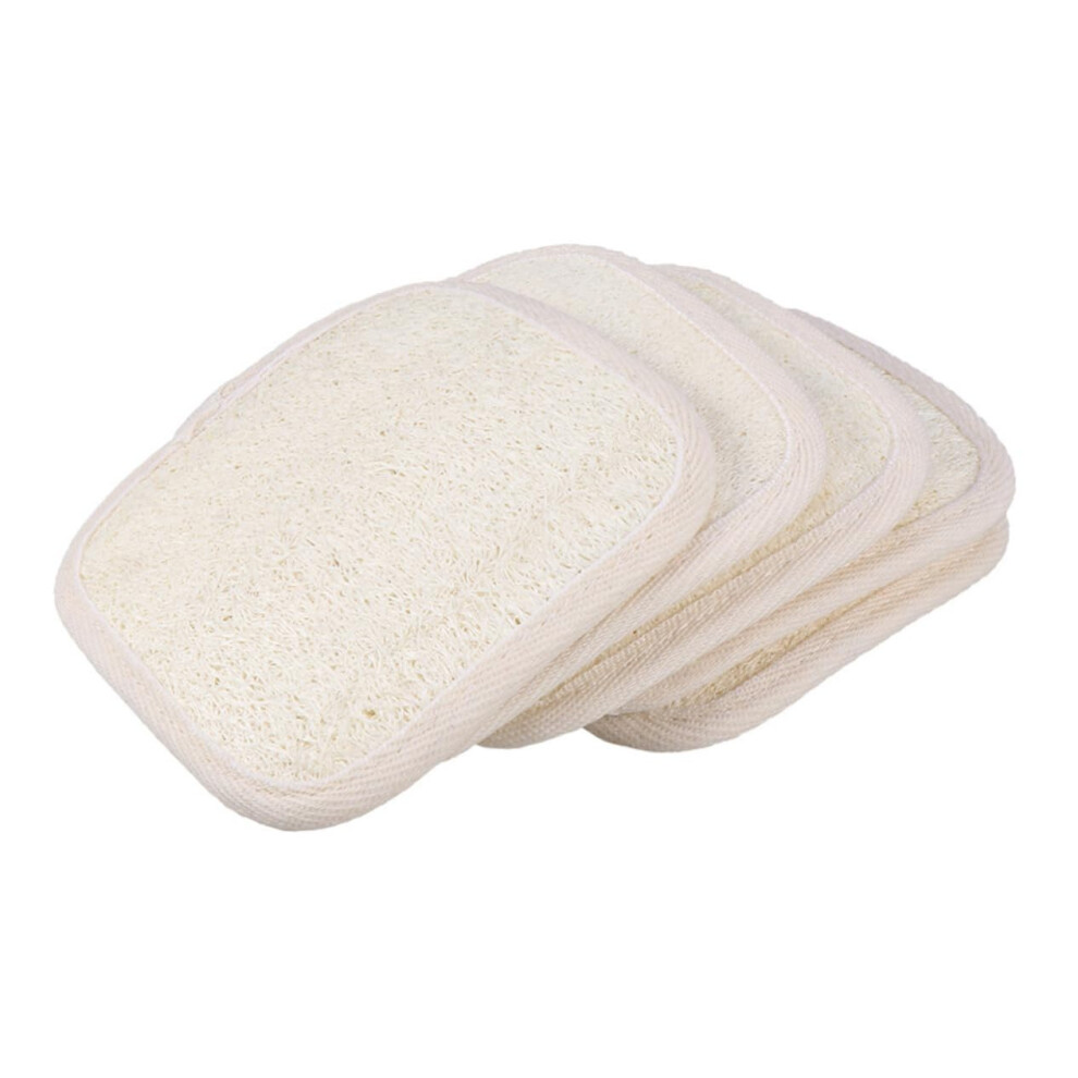Loofah Bath Towel Set 5pcs Natural Exfoliating Shower Scrub for Dead Skin Removal and Body Cleansing