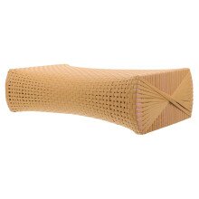 Sauna Pillow with Ergonomic Neck Support and Breathable Simulated Rattan Headrest for Relaxation