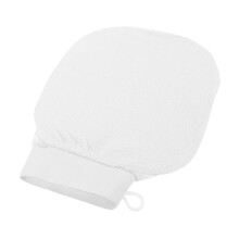 Exfoliating Glove for Sensitive Skin Gentle Body Scrubber Mitt Reusable Quick Dry White