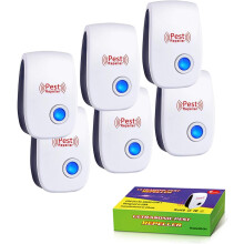 Ultrasonic Pest Repeller Plugin for Mice and Insects, Wide Coverage Safe for Pets, 6Pack