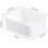 Small White Plastic Storage Basket with Handles, Large Capacity Desktop Organizer for Cosmetics 5