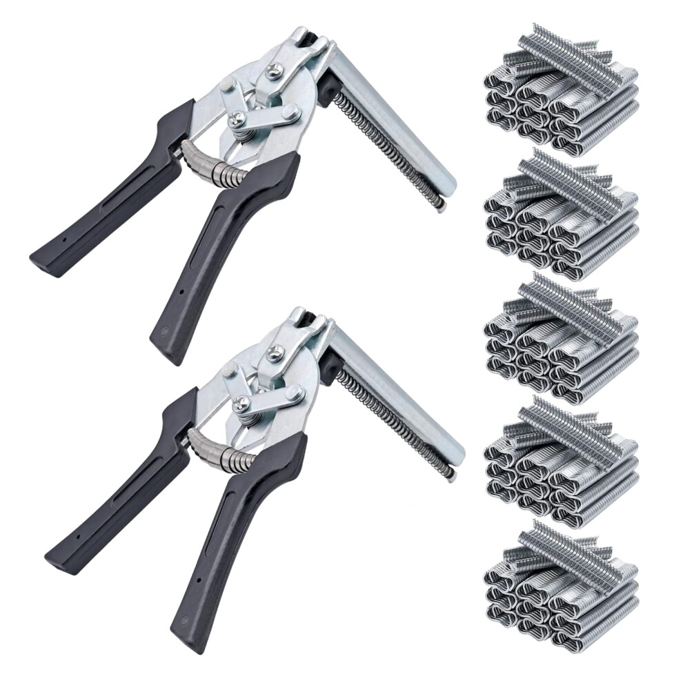Hog Ring Pliers Kit With 3000 M Clips, Nonslip Grip For Fence, Animal Cage And Chicken Coop Assembly 9455672981231