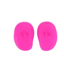 Silicone Ear Covers Waterproof Protectors for Hair Dye and Shower, 1 Pair Rosy