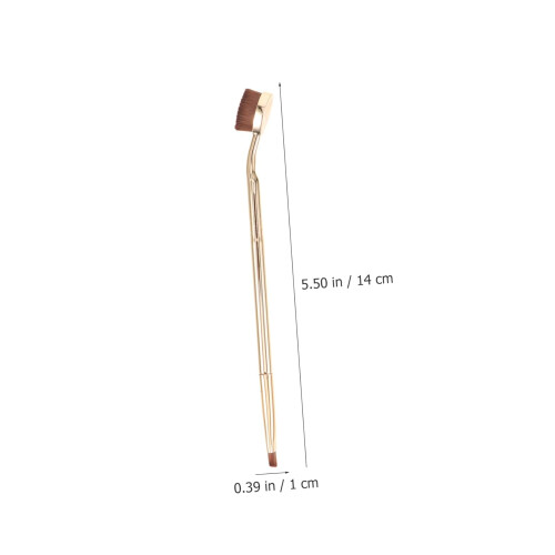 Double Ended Concealer Brush with DualSided Design for Precise Brow Shaping and Versatile Makeup 2