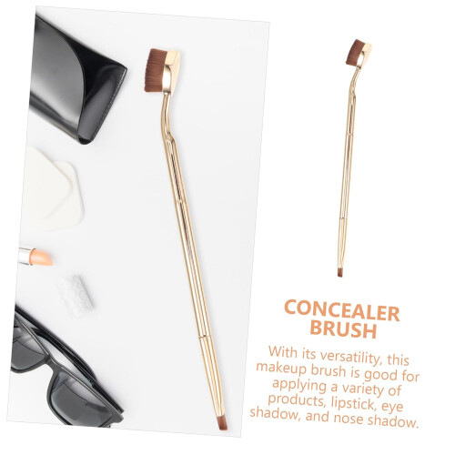 Double Ended Concealer Brush with DualSided Design for Precise Brow Shaping and Versatile Makeup 1
