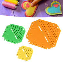 3pcs Resin Flower Maker Set for Kids & Girls – DIY Kanzashi Rhombus Flowers