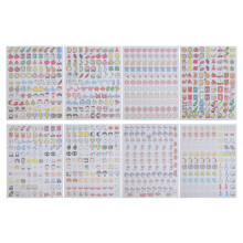 Scrapbook Decoration DIY Sticker Set Transparent Cute Cartoon Planner Calendar Craft Works Adhesive Sticker Self Adhesive For Kids Teens