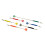 Assorted Color Mini Telescopic Back Scratchers with Keychain Clip, Extendable Portable Design, 6 Pack 1