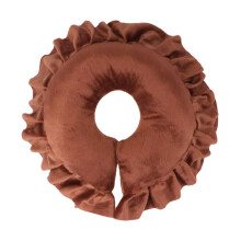 UShaped Face Massage Pillow with Breathing Hole for Salon Spa Treatments Dark Coffee Ergonomic Cushion