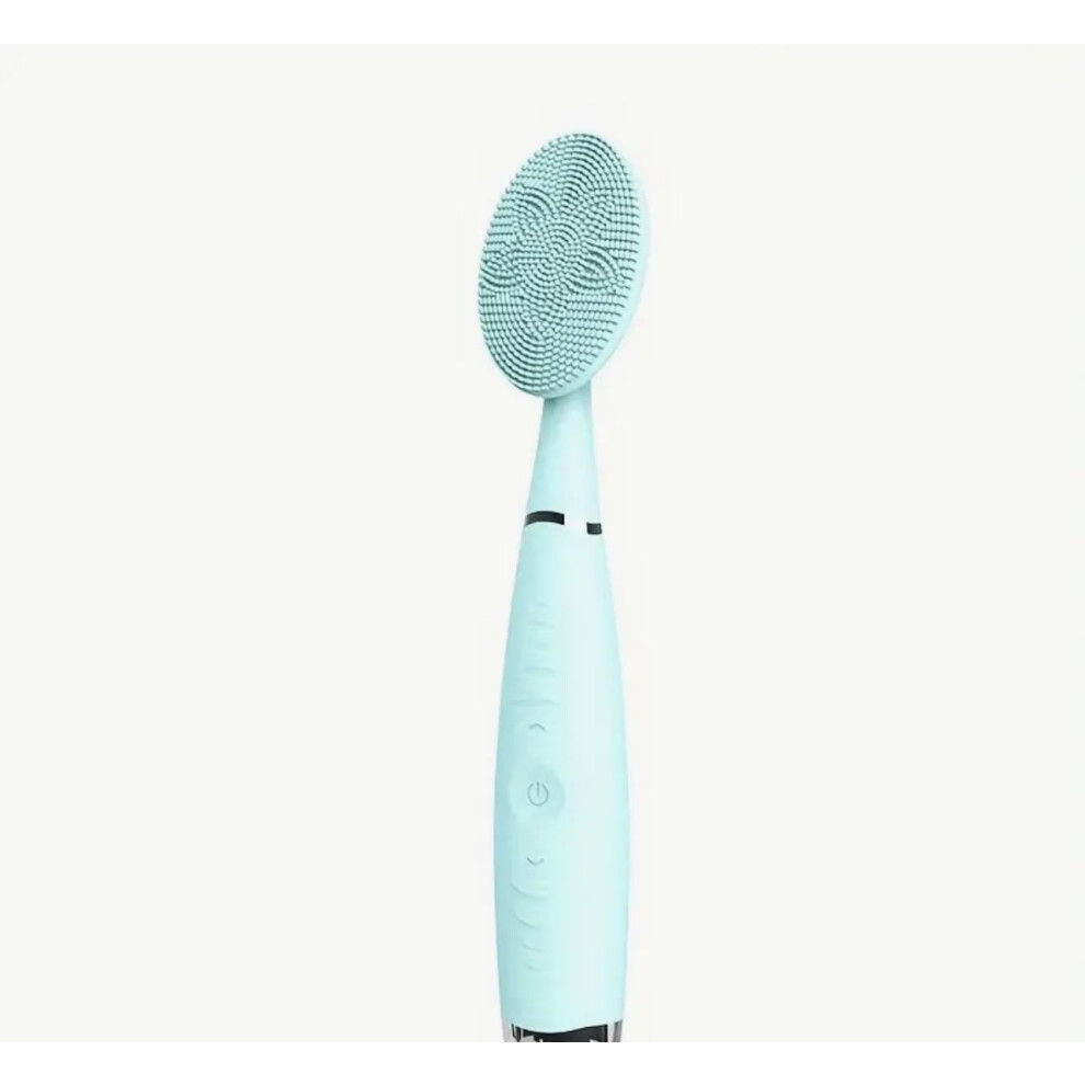 Green Waterproof Facial Cleansing Brush With Gentle Blackhead Exfoliation For All Skin Types Mint
