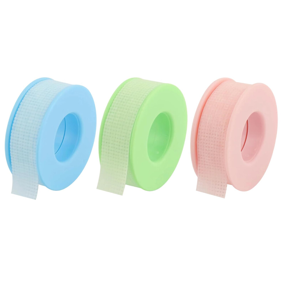 Eyelash Extension Tape Silicone â 3 Rolls Easy Tear Breathable Lash Tape for Sensitive Skin