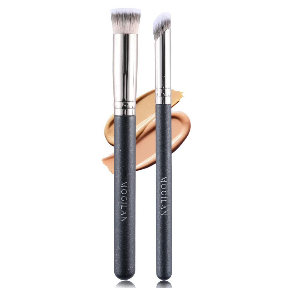 Dark Concealer Brush Angled For Contouring And Under Eye Circles, Makeup Blending Brush For Eyeshadow