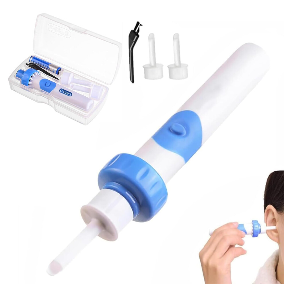 Ear Wax Removal Tool with Gentle Silicone Tips, Cordless Electric Ear Cleaner Vacuum Kit for Adults and Kids