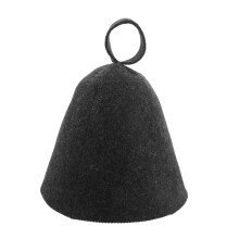 Grey Wool Sauna Hat Heat Insulation Protection Durable Felt Cap for Men and Women Spa Use