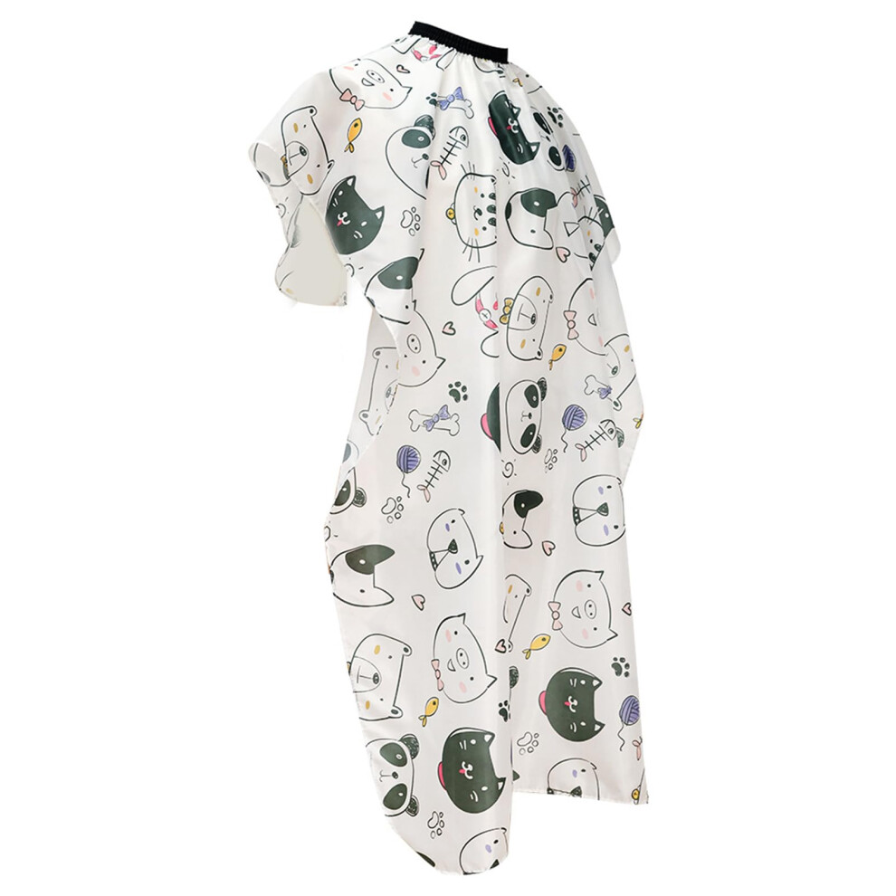 Kids Haircut Cape with Adjustable Closure, Waterproof Cartoon Design for Salon and Home Use