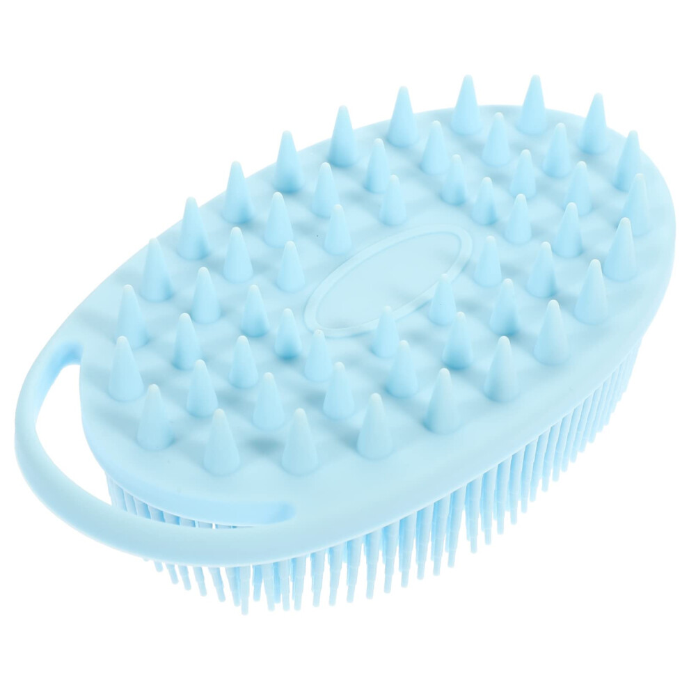 DoubleSided Silicone Baby Bath Brush with NonSlip Grip for Gentle Skin and Scalp Cleansing