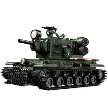 WW2 KV2 Heavy Tank Building Blocks Set 2235 Pcs with Rotatable Turret and Detailed Interior