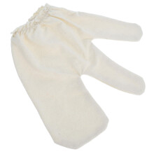 Silk Exfoliating Glove with Dual Function Massage, Ergonomic Two Finger Body Scrubber Mitt for Spa Bath