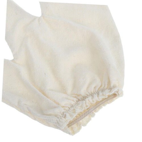 Silk Exfoliating Glove with Dual Function Massage, Ergonomic Two Finger Body Scrubber Mitt for Spa Bath 2