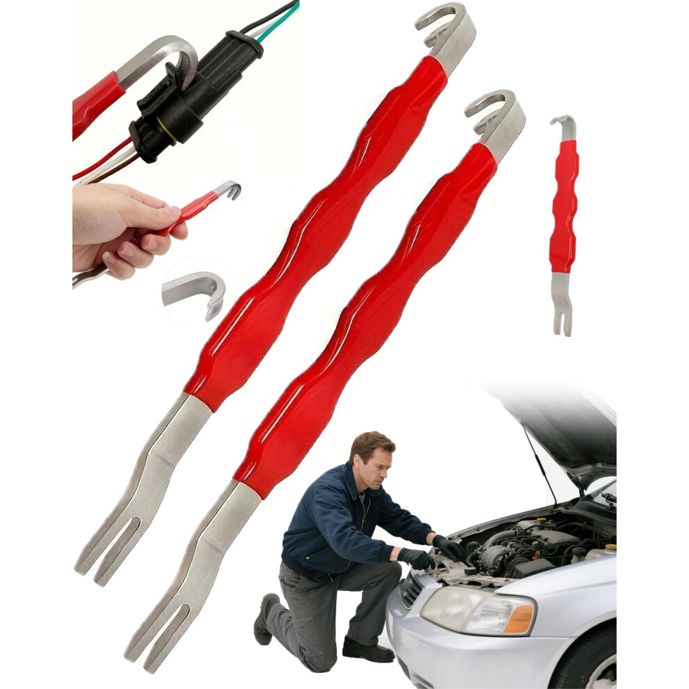 Dualend Automotive Terminal Removal Tool With Nonslip Grip For Wire Harness Connector Release (2) 9070919062285