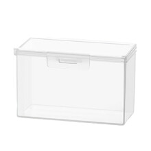 Clear Playing Card Case Holder Transparent Trading Card Storage Box for Games and Business Cards