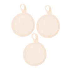 Loofah Pads 3pcs Gentle Exfoliating Body Scrubber for Face and Body Deep Cleansing Reusable EcoFriendly