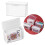 Trading Card Storage Box Clear Playing Card Case with Secure Snap Closure and Stackable Design 2