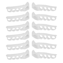 Reusable Gel Toe Straighteners For Toe Alignment And Bunion Relief With Stretchy Material And Cushion Crest Design Medical Grade Foot Separator Pads