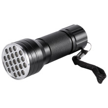 UV-zaklamp met aluminium behuizing en 21 LED's voor onzichtbare inkt en vlekken van huisdieren, waterbestendig UV-licht voor het controleren van