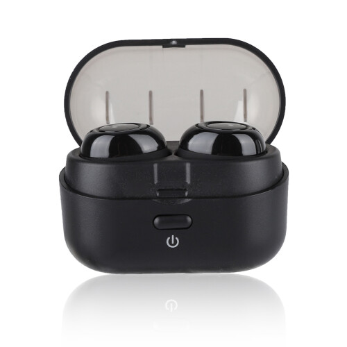 Bluetooth TWS Earpiece Charging Box, Supports Dual Device Connection, Led Light Status, Over Current Protection, Fast Drying Shockproof Design For 1